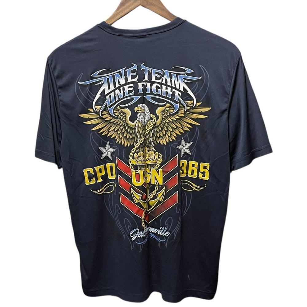 Chief Petty Officer CPO 3651 team one fight United States Navy military T-shirt